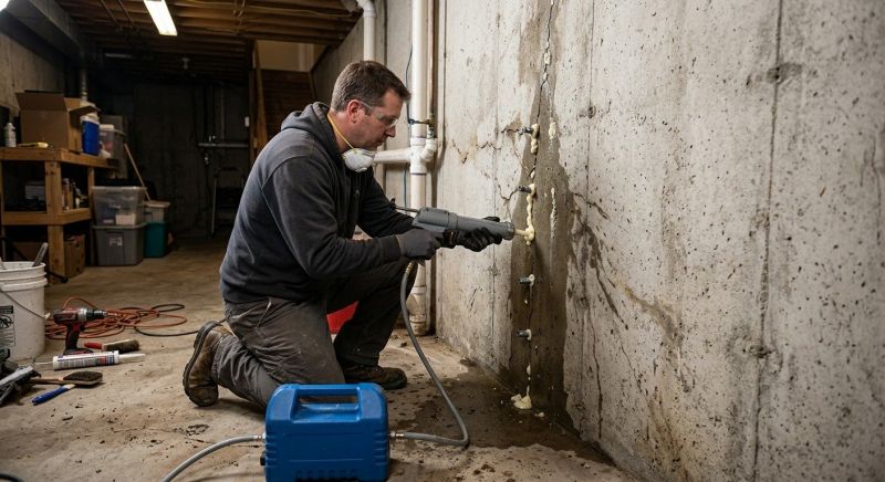 Foundation Crack Sealing
