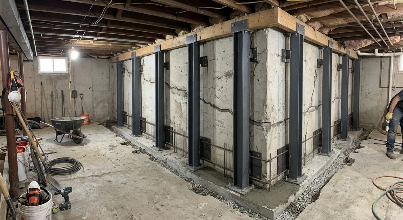 Basement Stabilization in Reidsville, NC