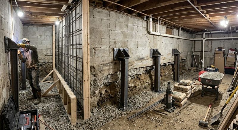 Basement Stabilization in Reidsville, NC