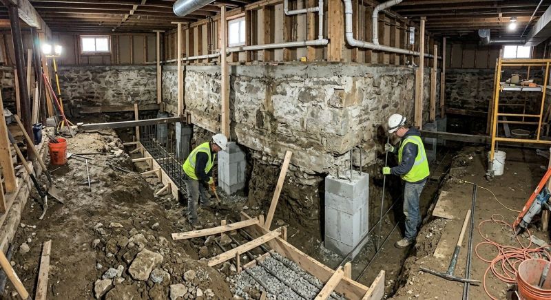 Basement Underpinning in Reidsville, NC