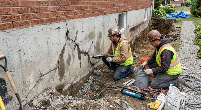 Cracked Foundation Repair in Burlington, NC