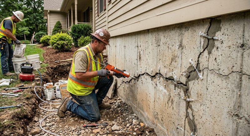 Cracked Foundation Repair in Caswell County, NC