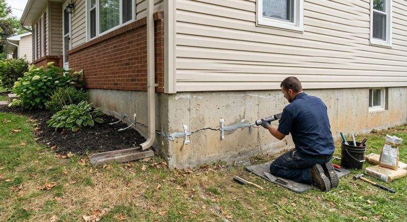 Cracked Foundation Repair in Eden, NC
