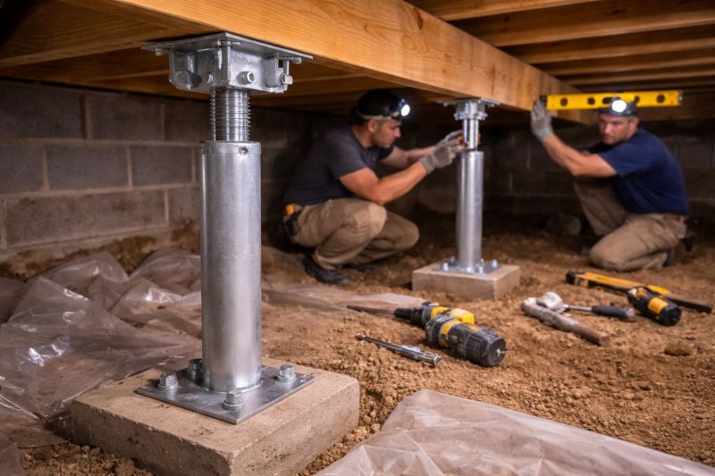 Crawlspace Structural Repair in Reidsville, NC