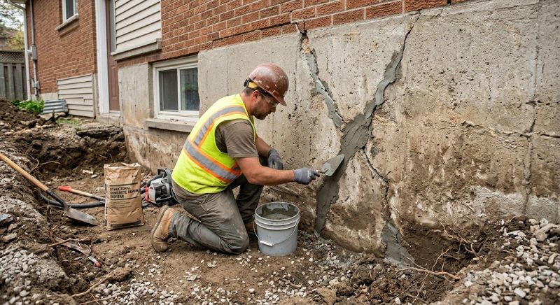 Foundation Crack Repair in Summerfield, NC