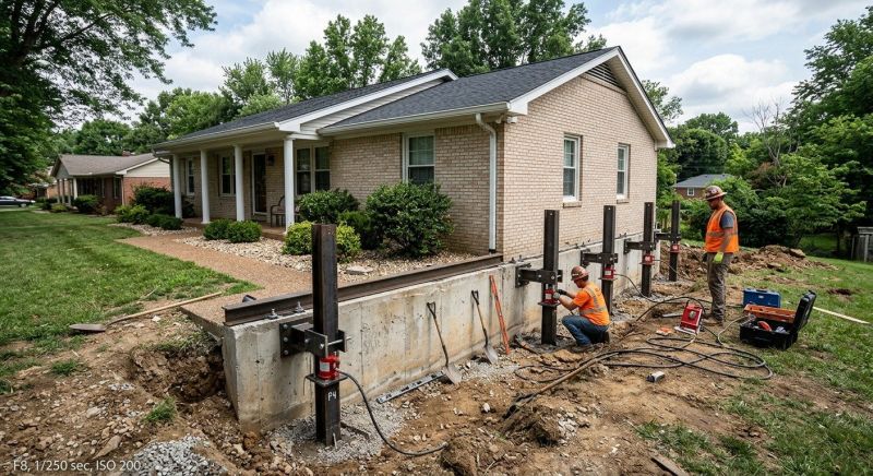 Foundation Pier Leveling in Reidsville, NC