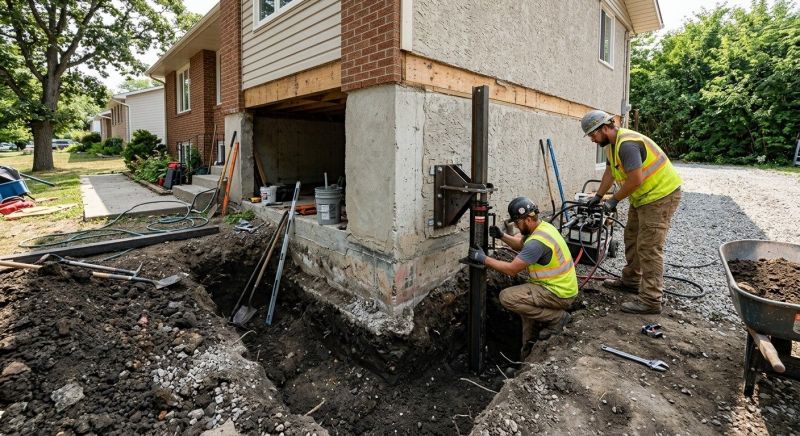 Foundation Pier Repair in Reidsville, NC