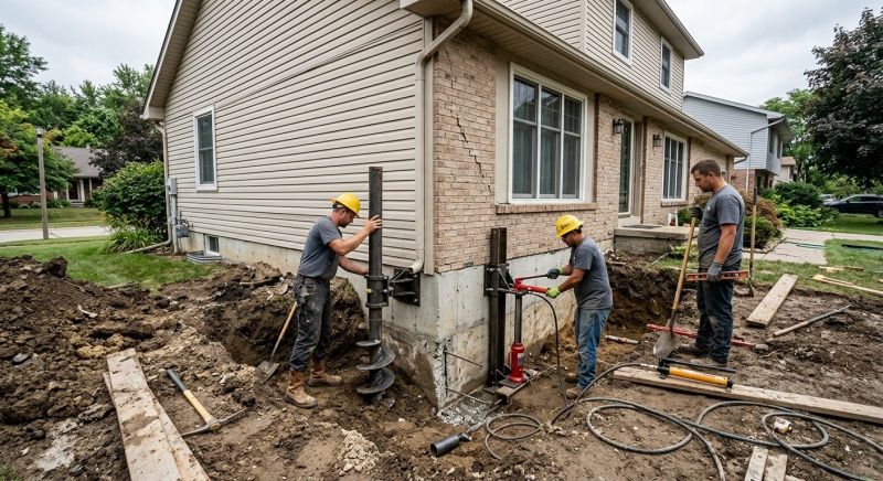 Foundation Settlement Repair in Reidsville, NC