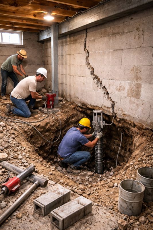 Foundation Structural Repair in Ruffin, NC