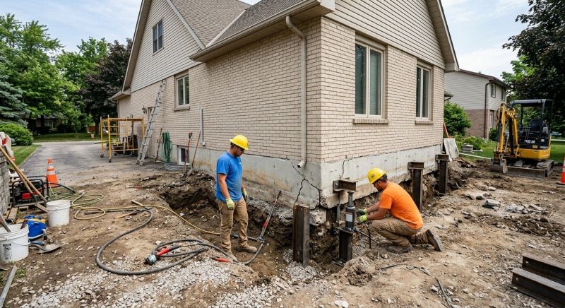 Helical Piers Installation in Reidsville, NC