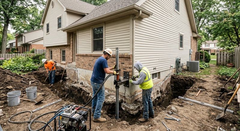 House Foundation Repair in Guilford County, NC