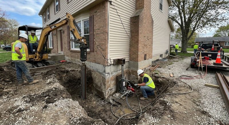 Sinking Foundation Repair in Danville, VA