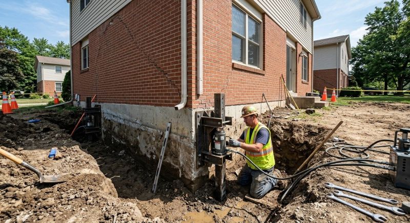 Sinking Foundation Repair in Reidsville, NC