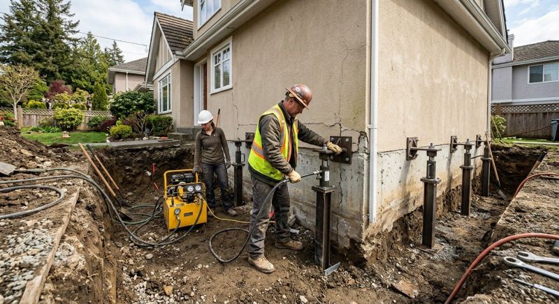 Sinking Foundation Repair in Reidsville, NC