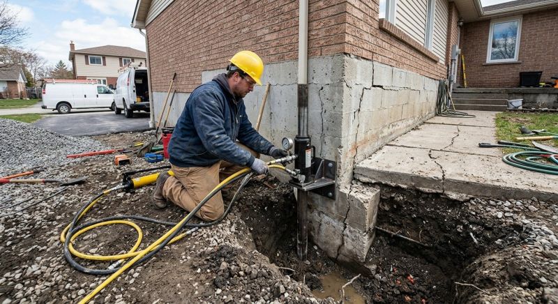 Sinking Foundation Repair in Madison, NC