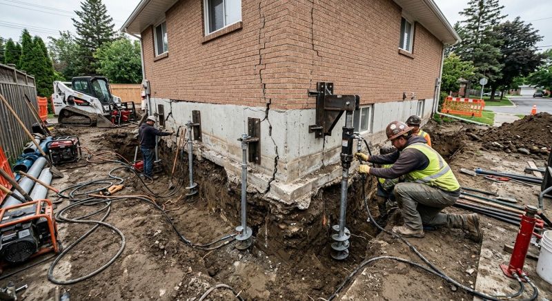 Sinking Foundation Repair in Summerfield, NC