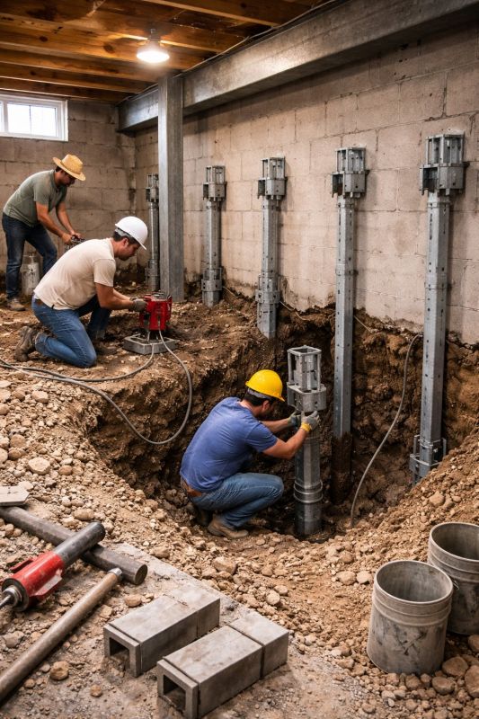 Structural Underpinning in Reidsville, NC