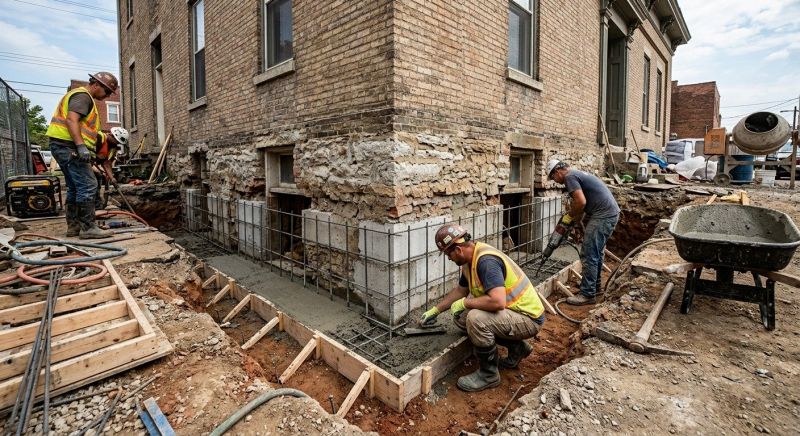 Structural Underpinning in Reidsville, NC